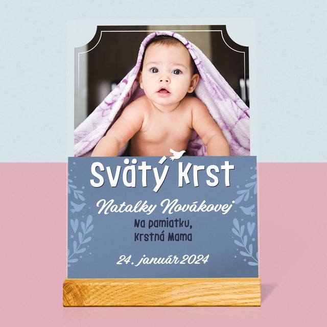 Fotografia A Podpis: Svätý Krst - Tlač Na Akrylové Sklo (Vertikálne)