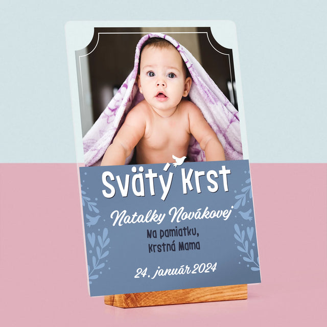 Fotografia A Podpis: Svätý Krst - Tlač Na Akrylové Sklo (Vertikálne)