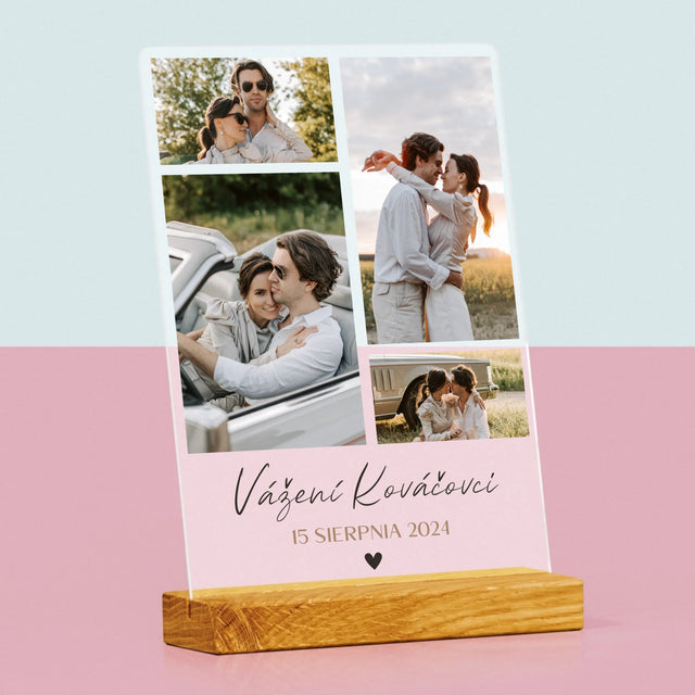 Fotokoláž: Vážení - Tlač Na Akrylové Sklo (Vertikálne)