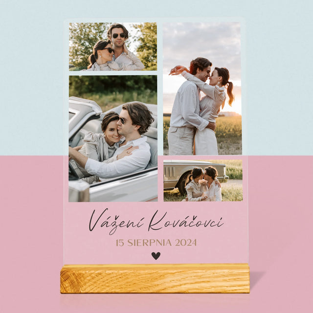 Fotokoláž: Vážení - Tlač Na Akrylové Sklo (Vertikálne)