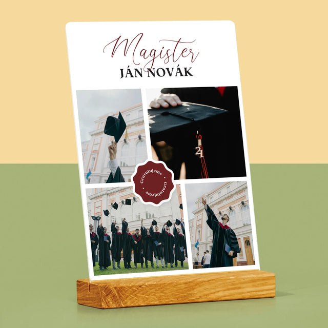 Fotokoláž: Magister - Tlač Na Akrylové Sklo (Vertikálne)