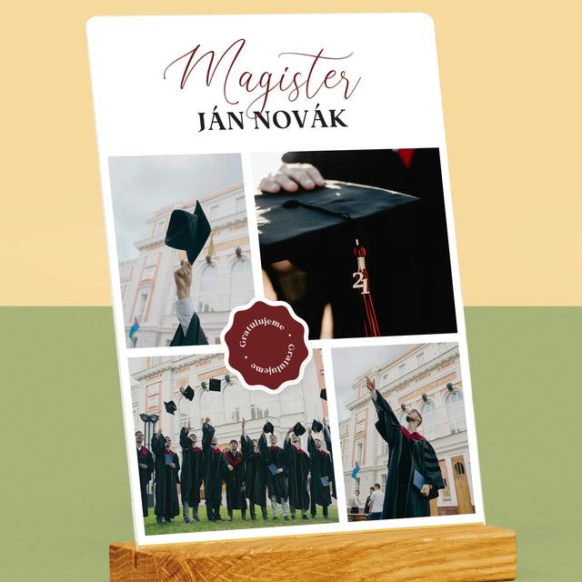 Fotokoláž: Magister - Tlač Na Akrylové Sklo (Vertikálne)