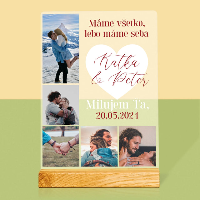 Fotokoláž: Máme Všetko, Kým Máme Seba - Tlač Na Akrylové Sklo (Vertikálne)