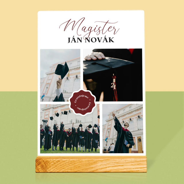 Fotokoláž: Magister - Tlač Na Akrylové Sklo (Vertikálne)