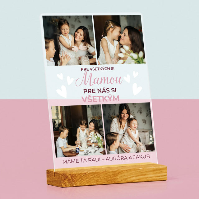 Fotokoláž: Mama Si Všetkým - Tlač Na Akrylové Sklo (Vertikálne)