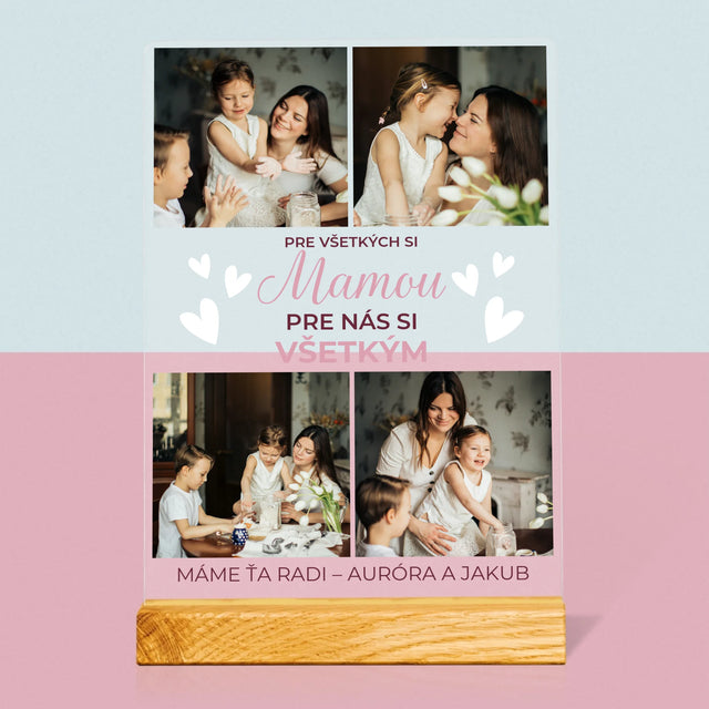 Fotokoláž: Mama Si Všetkým - Tlač Na Akrylové Sklo (Vertikálne)