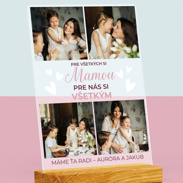 Fotokoláž: Mama Si Všetkým - Tlač Na Akrylové Sklo (Vertikálne)