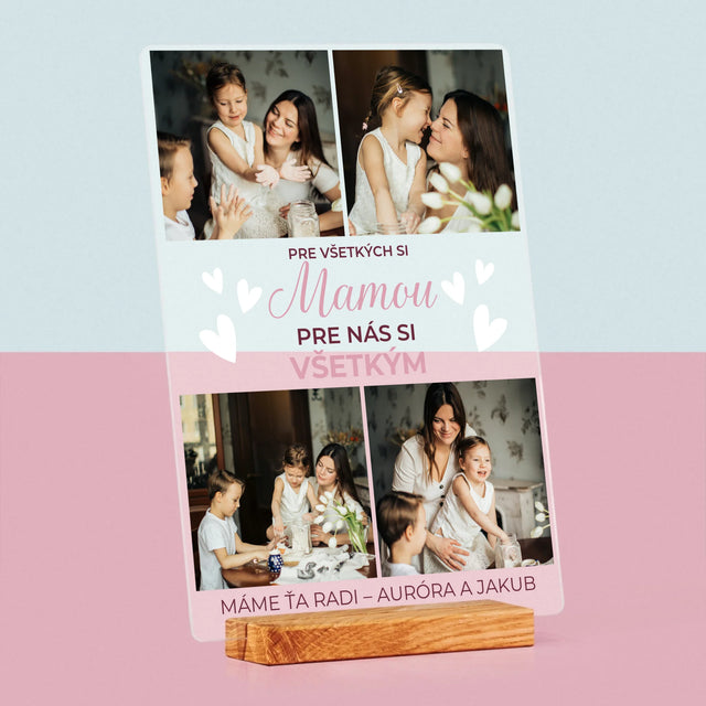 Fotokoláž: Mama Si Všetkým - Tlač Na Akrylové Sklo (Vertikálne)