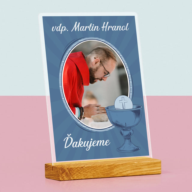 Meno A Podpis: Ďakujeme Vám - Tlač Na Akrylové Sklo (Vertikálne)