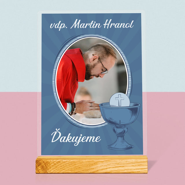 Meno A Podpis: Ďakujeme Vám - Tlač Na Akrylové Sklo (Vertikálne)