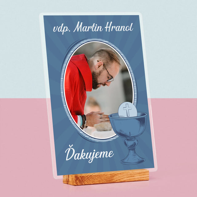 Meno A Podpis: Ďakujeme Vám - Tlač Na Akrylové Sklo (Vertikálne)