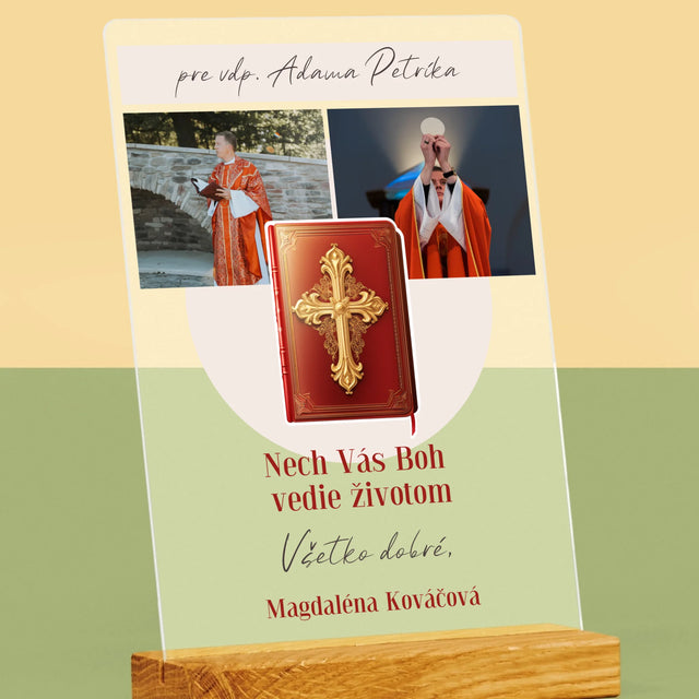 Fotokoláž: Božie Slovo - Tlač Na Akrylové Sklo (Vertikálne)