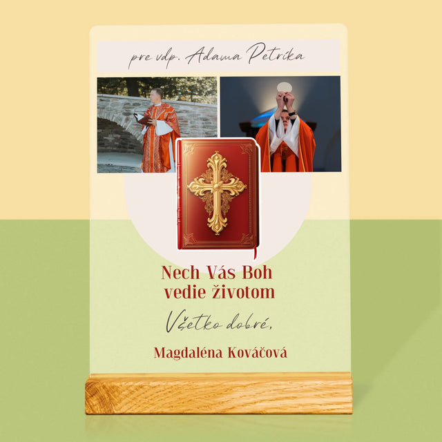 Fotokoláž: Božie Slovo - Tlač Na Akrylové Sklo (Vertikálne)