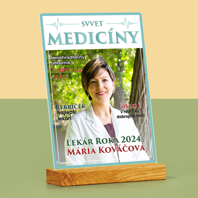 Obálka Časopisu: Svet Medicíny - Tlač Na Akrylové Sklo (Vertikálne)