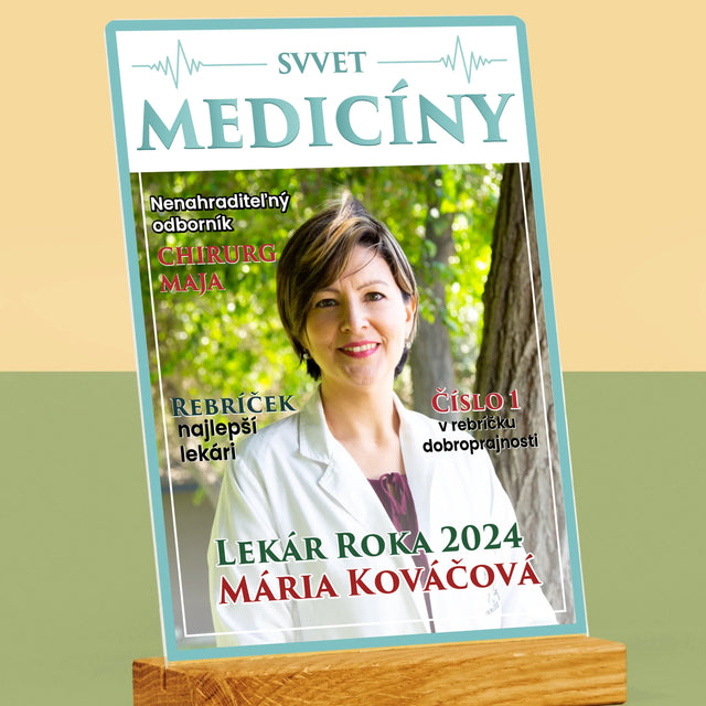 Obálka Časopisu: Svet Medicíny - Tlač Na Akrylové Sklo (Vertikálne)