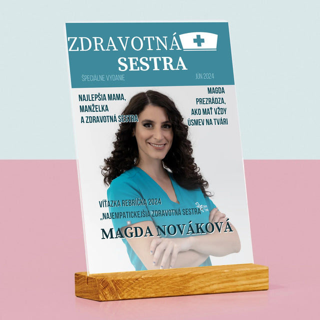 Obálka Časopisu: Zdravotná Sestra - Tlač Na Akrylové Sklo (Vertikálne)