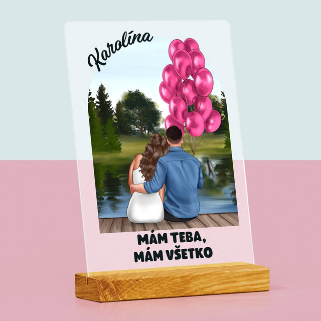 Tvorenie Postavy: Ona A On - Tlač Na Akrylové Sklo (Vertikálne)