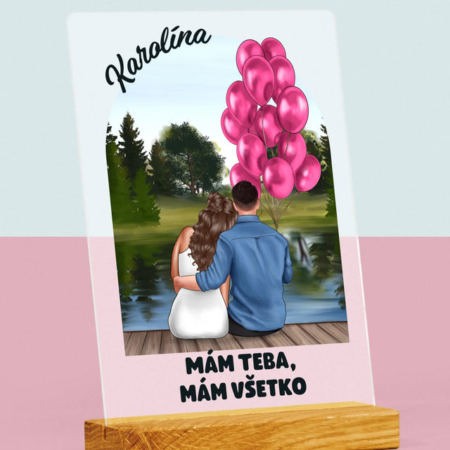 Tvorenie Postavy: Ona A On - Tlač Na Akrylové Sklo (Vertikálne)