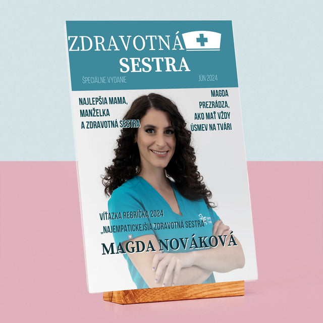 Obálka Časopisu: Zdravotná Sestra - Tlač Na Akrylové Sklo (Vertikálne)