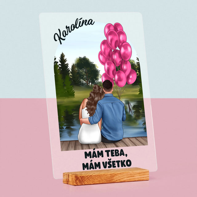 Tvorenie Postavy: Ona A On - Tlač Na Akrylové Sklo (Vertikálne)