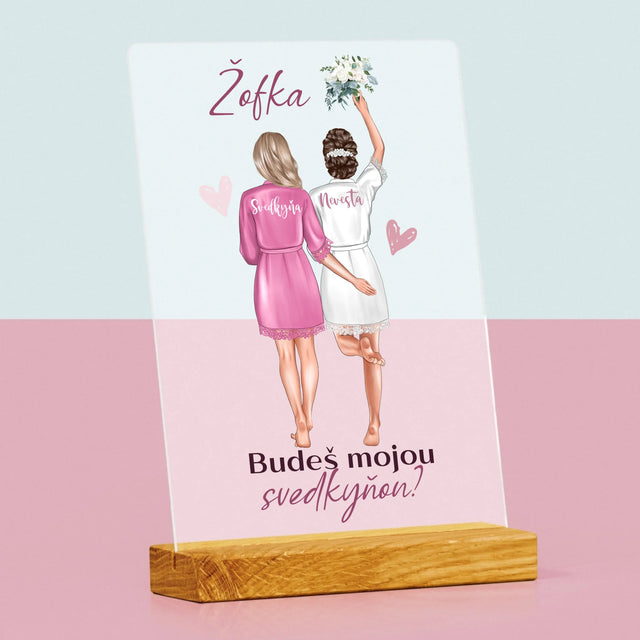 Tvorenie Postavy: Budeš Mojou Svedkyňou - Tlač Na Akrylové Sklo (Vertikálne)