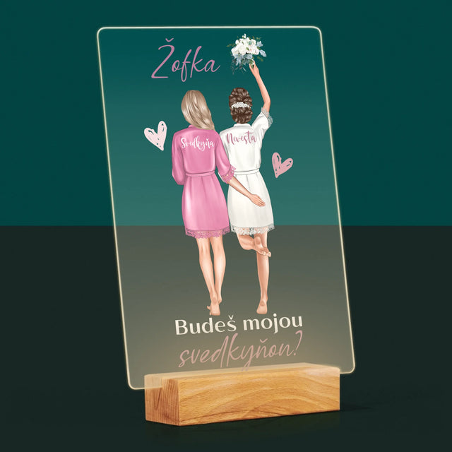 Tvorenie Postavy: Budeš Mojou Svedkyňou - Tlač Na Akrylové Sklo (Vertikálne)