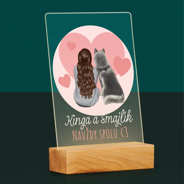 Tvorenie Postavy: Psí Kamarát - Tlač Na Akrylové Sklo (Vertikálne)