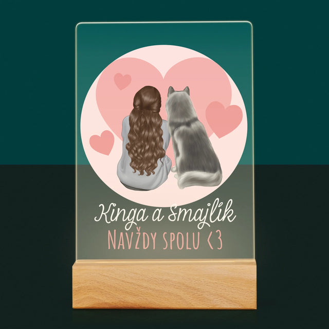 Tvorenie Postavy: Psí Kamarát - Tlač Na Akrylové Sklo (Vertikálne)