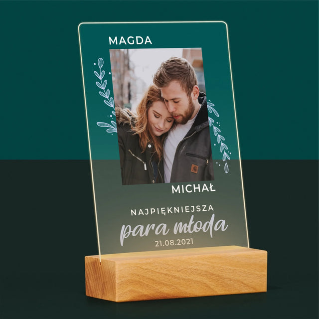 Tvorenie Postavy: Mladomanželia - Tlač Na Akrylové Sklo (Vertikálne)