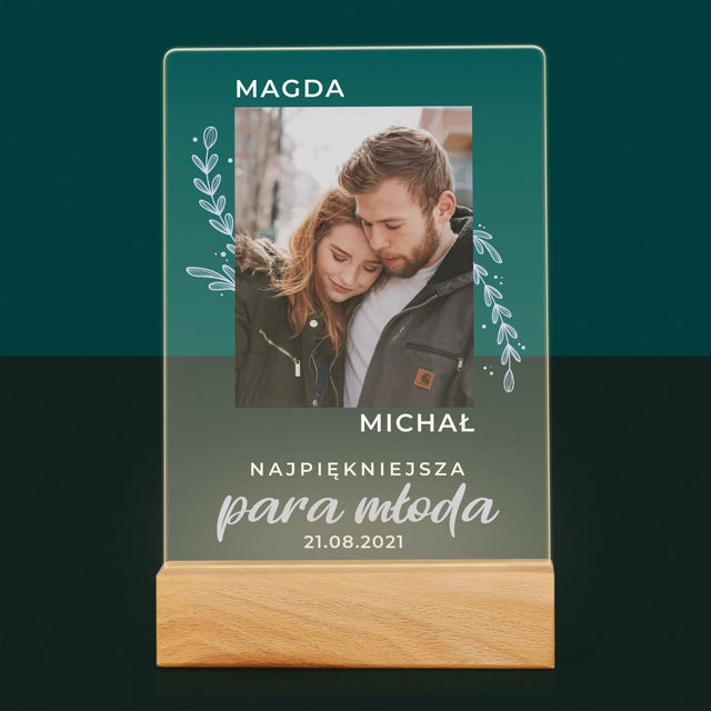 Tvorenie Postavy: Mladomanželia - Tlač Na Akrylové Sklo (Vertikálne)