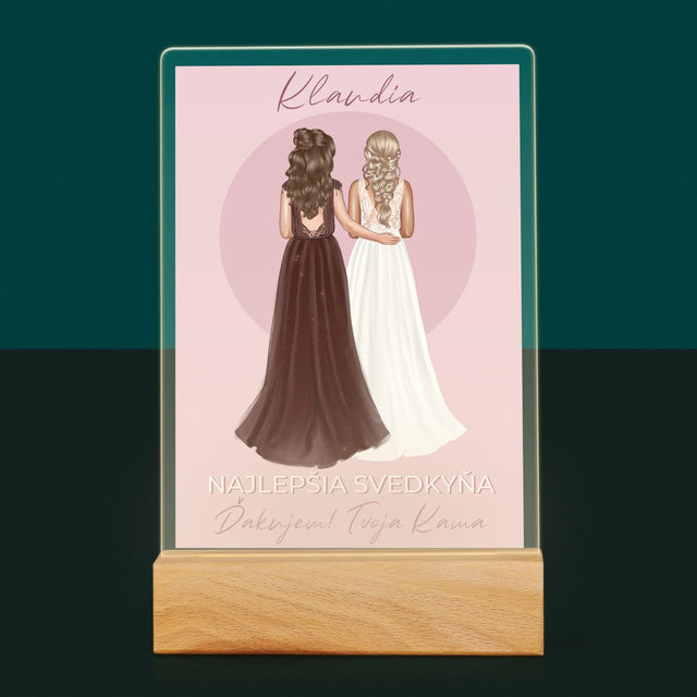 Tvorenie Postavy: Najlepšia Svedkyňa - Tlač Na Akrylové Sklo (Vertikálne)