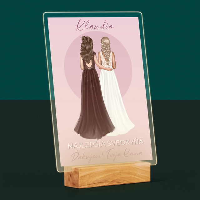 Tvorenie Postavy: Najlepšia Svedkyňa - Tlač Na Akrylové Sklo (Vertikálne)