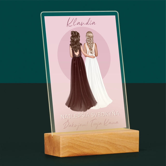 Tvorenie Postavy: Najlepšia Svedkyňa - Tlač Na Akrylové Sklo (Vertikálne)