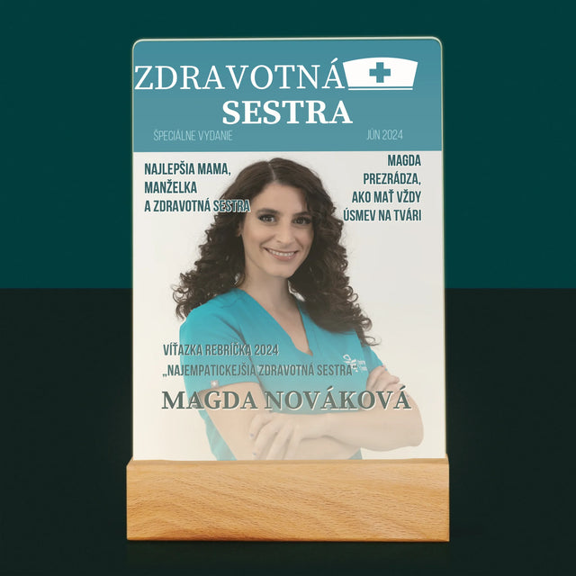 Obálka Časopisu: Zdravotná Sestra - Tlač Na Akrylové Sklo (Vertikálne)