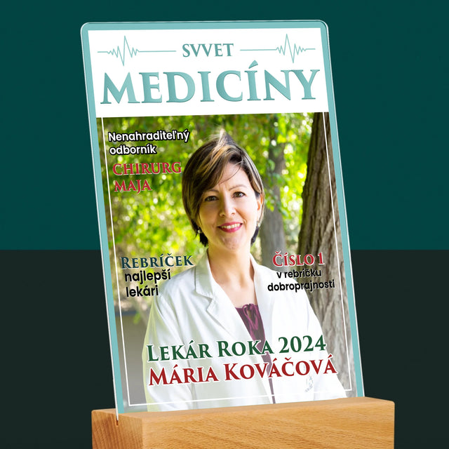 Obálka Časopisu: Svet Medicíny - Tlač Na Akrylové Sklo (Vertikálne)