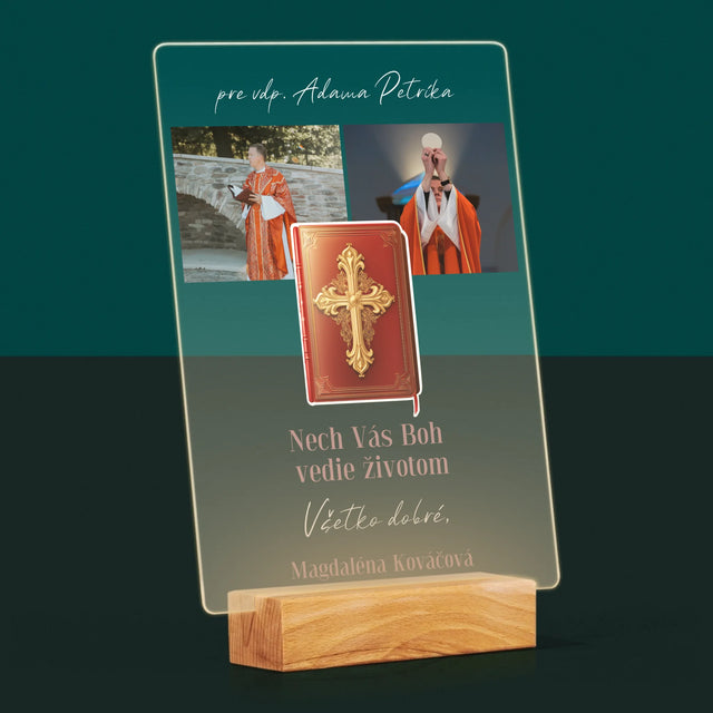 Fotokoláž: Božie Slovo - Tlač Na Akrylové Sklo (Vertikálne)