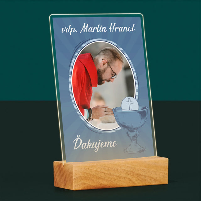 Meno A Podpis: Ďakujeme Vám - Tlač Na Akrylové Sklo (Vertikálne)