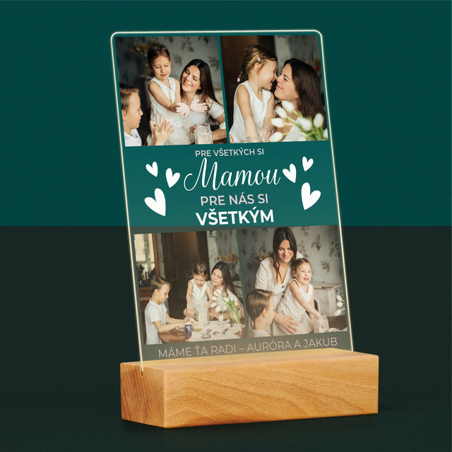 Fotokoláž: Mama Si Všetkým - Tlač Na Akrylové Sklo (Vertikálne)