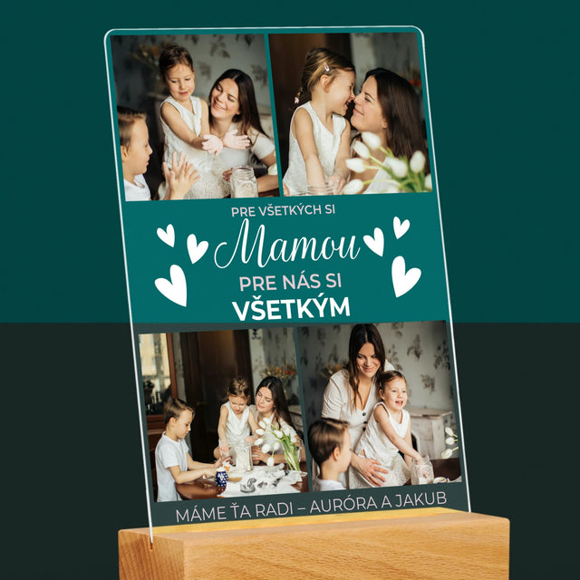 Fotokoláž: Mama Si Všetkým - Tlač Na Akrylové Sklo (Vertikálne)