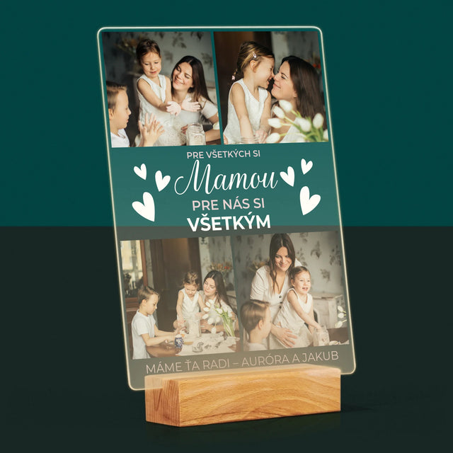 Fotokoláž: Mama Si Všetkým - Tlač Na Akrylové Sklo (Vertikálne)
