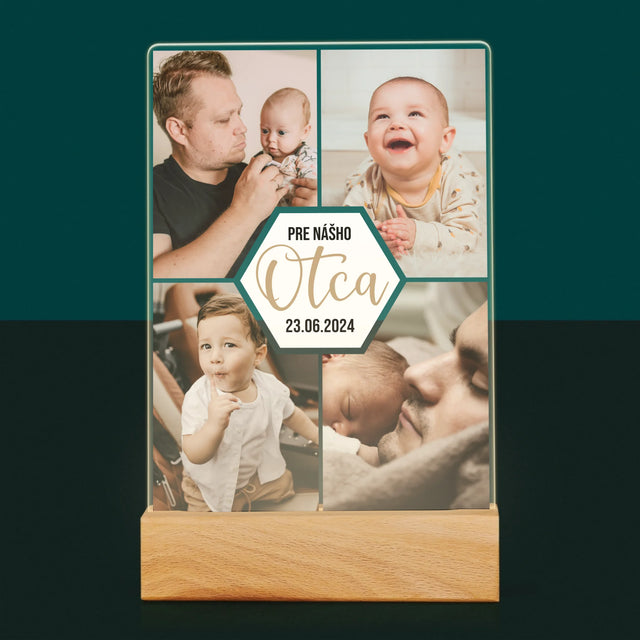 Fotokoláž: Pre Nášho Otca - Tlač Na Akrylové Sklo (Vertikálne)