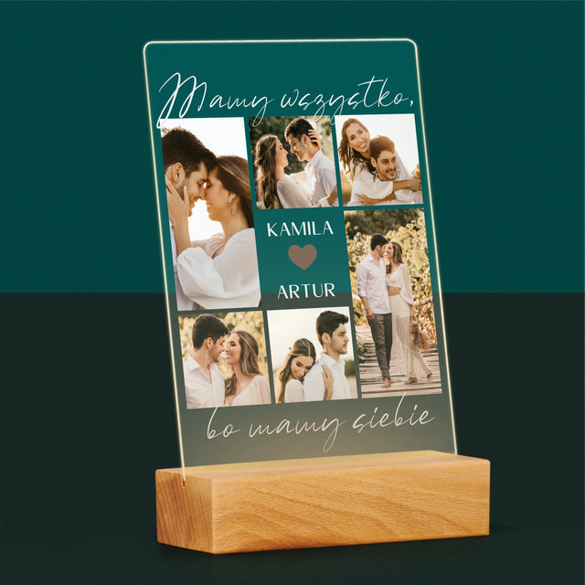 Fotokoláž: Máme Všetko, Kým Máme Seba - Tlač Na Akrylové Sklo (Vertikálne)