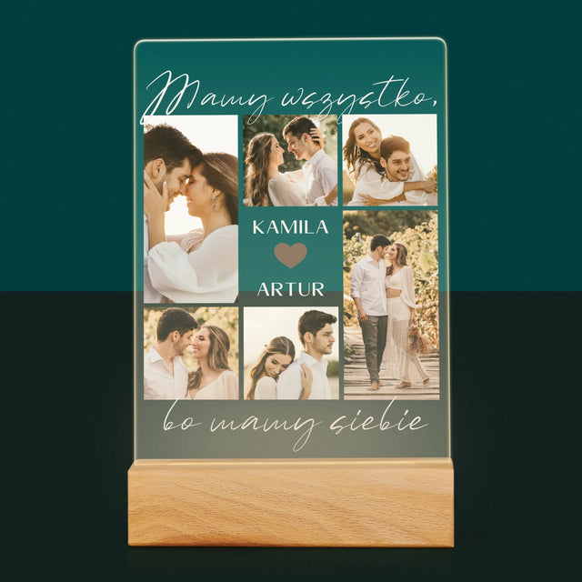 Fotokoláž: Máme Všetko, Kým Máme Seba - Tlač Na Akrylové Sklo (Vertikálne)