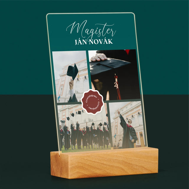 Fotokoláž: Magister - Tlač Na Akrylové Sklo (Vertikálne)