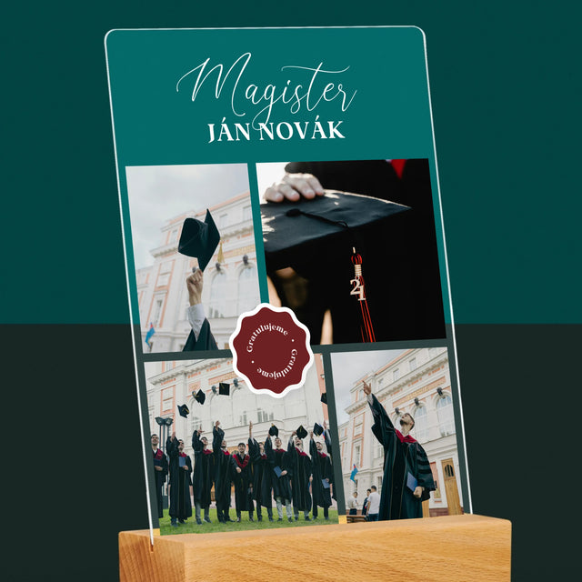 Fotokoláž: Magister - Tlač Na Akrylové Sklo (Vertikálne)