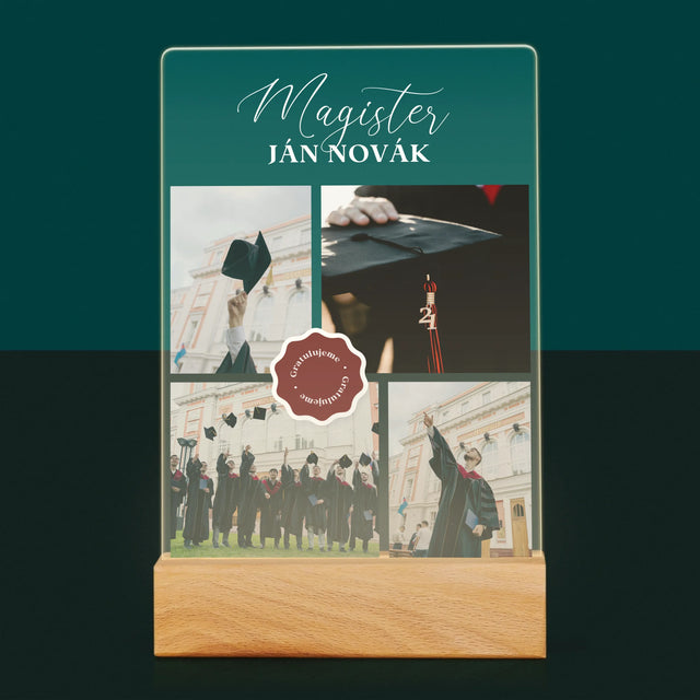 Fotokoláž: Magister - Tlač Na Akrylové Sklo (Vertikálne)