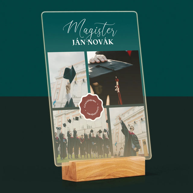 Fotokoláž: Magister - Tlač Na Akrylové Sklo (Vertikálne)