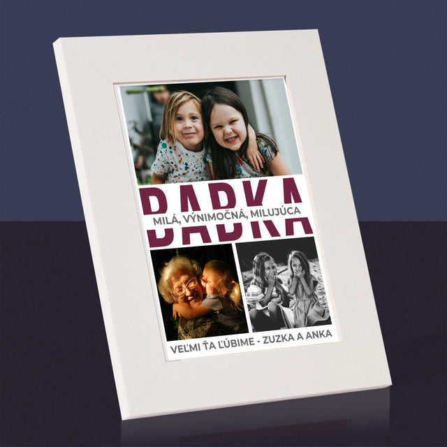 Fotokoláž: Babka Charakterové Vlastnosti - Rámček Na Fotografiu (Vertikálne)