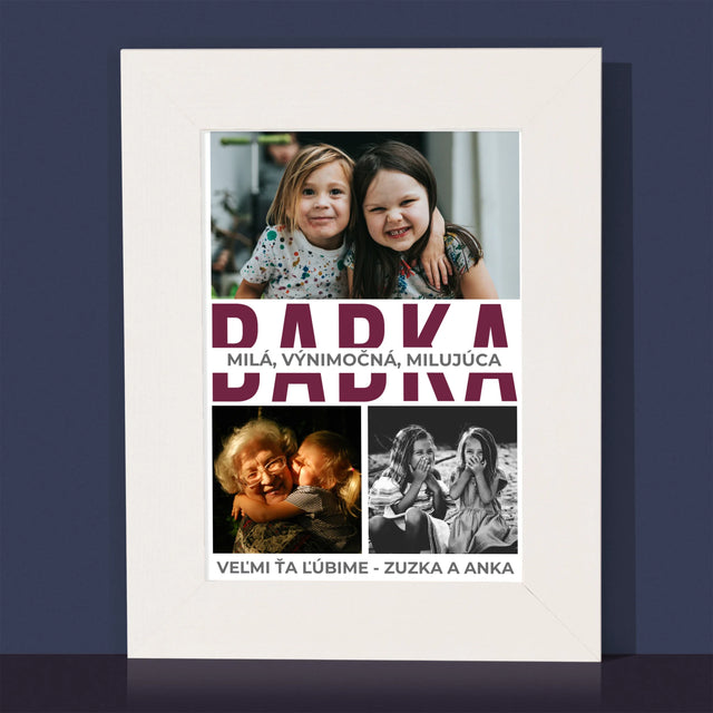 Fotokoláž: Babka Charakterové Vlastnosti - Rámček Na Fotografiu (Vertikálne)