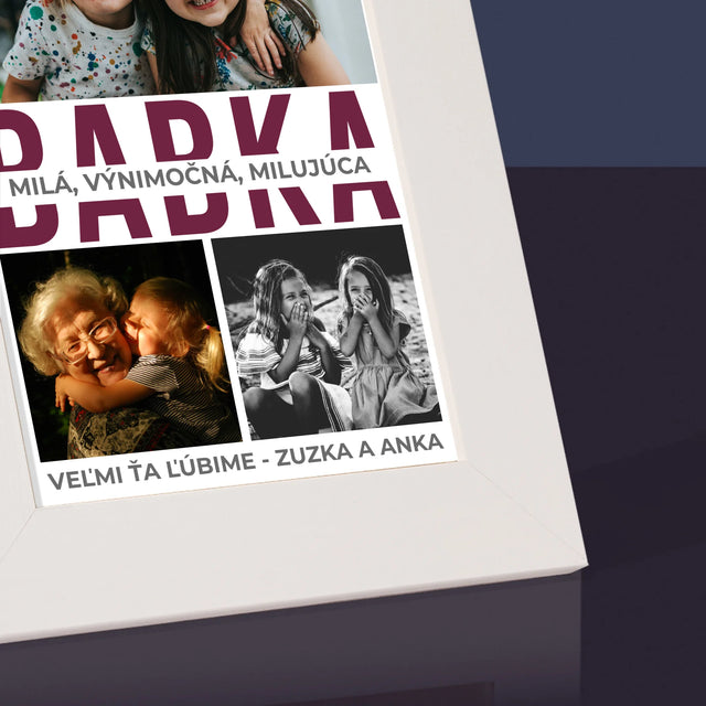 Fotokoláž: Babka Charakterové Vlastnosti - Rámček Na Fotografiu (Vertikálne)